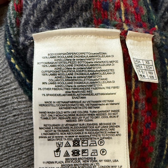 Lambswool Jacquard Tennis Sweater - Picture 3 of 7